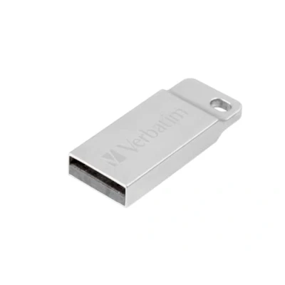 Abbildung von Verbatim Executive USB Stick aus Metall 64 GB, 2.0, Speicherstick, für Laptop Notebook Ultrabook TV Autoradio, 2.0 Stick, Datenstick inklusive Schlüsselring, Silber