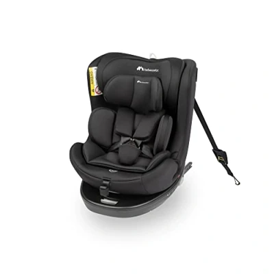 Abbildung von Bebeconfort EvolveFix i Size, Autositz 360 Drehbar, 012 Jahre, 40150 cm, ISOFIX Kindersitz 9 Kopfstützenpositionen, 5 Liegepositionen, Seitenaufprallschutz, Top Tether, Black Mist