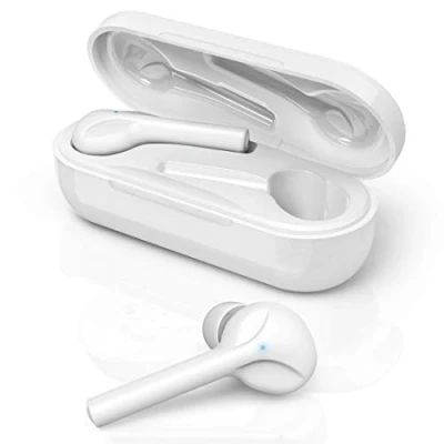 Abbildung von Hama Bluetooth Kopfhörer kabellos (In Ear Ohrhörer, ultra leichte Headphones ohne Kabel, True Wireless Headset mit Sprachsteuerung, Touch Control und Mikro) weiß