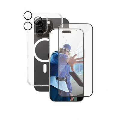 Abbildung von 0 CARE by PanzerGlass® Flagship 3 in 1 Schutzset für iPhone 16 Pro Max