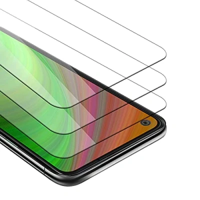 Abbildung von Cadorabo 3x Panzer Schutz Glas für Motorola ONE VISION 3 Stück Schutzfolie in Ultra Klar Hüllen freundlich Gehärtetes (Tempered) Dipslayschutz Folie 9H Härte Anti Kratzer