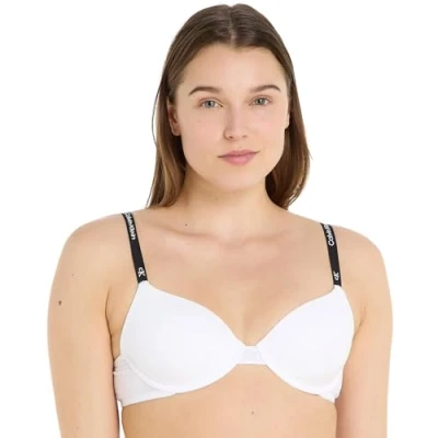 Abbildung von Calvin Klein Underwear Bügel BH &quot;LIGHTLY LINED DEMI&quot;, mit Logoschriftzügen am Träger
