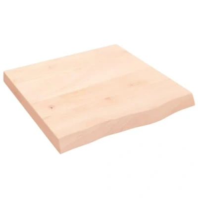 Abbildung von vidaXL Waschtischplatte, Multifunktional Arbeitsplatte mit Naturkante, Waschtischkonsole Tischplatte für Badezimmer, Holzplatte Platte Badmöbel, 60x60x(2 6) cm Massivholz Unbehandelt