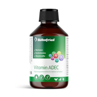 Abbildung von Röhnfried Vitamin ADEC 250 ml Vitaminkonzentrat Futterergänzungsmittel für die Vitaminversorgung von Hühnern, Tauben &amp; Geflügel