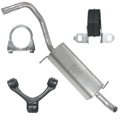 Abbildung von Schalldämpferset Auspuff Endtopf für Seat Ibiza 4 IV 6J 2010 2017 1.2 TSI
