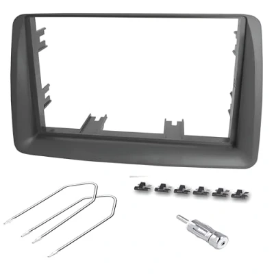 Abbildung von Sound way 2 DIN Autoradio RadioRahmen RadioBlende, Antennenadapter, Schlüssel kompatibel mit FIAT Panda 2002 2012