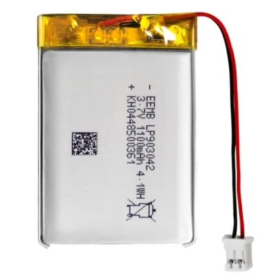 Abbildung von EEMB Lithium Polymer Akku 3,7 V 1100mAh 903042 Wiederaufladbarer Lipo mit JST Anschluss für VXI Blue Parrott bestätigen Sie die Polarität des Geräts und Anschlusses vor dem Kauf