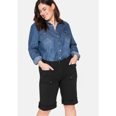 Abbildung von Sheego Shorts, Damen, Größe: 40, Schwarz