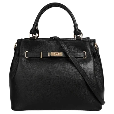 Abbildung von Samantha Look Handtasche Echt Leder Damen Made in Italy, geräumige Henkeltasche mit Smartphonefach 022173