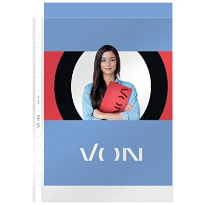 Abbildung von VON Leitz 50er Pack Transparente Prospekthülle A4, Öffnung oben, Hochwertiger, transparenter Kunststoff, Säurefrei, Dokumentenecht und gelocht, 50 Stück, 40271003
