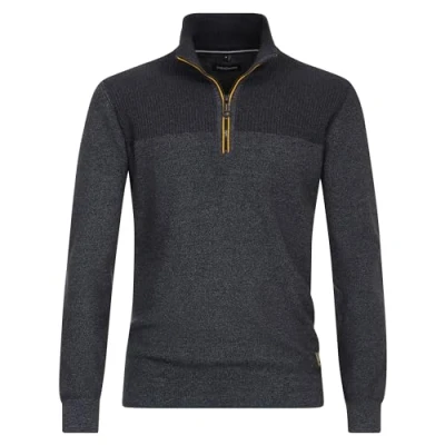 Abbildung von Casamoda Troyer UNI Strickpullover, Herren, Größe: Large, Dunkelblau