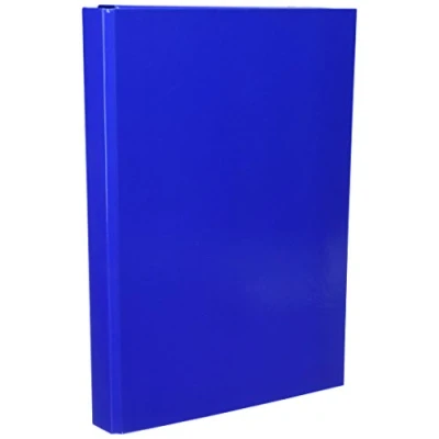 Abbildung von Pagna Heftbox Basic Colours A4 3 Innenklappen, mit Gummizugverschluss, mittelblau