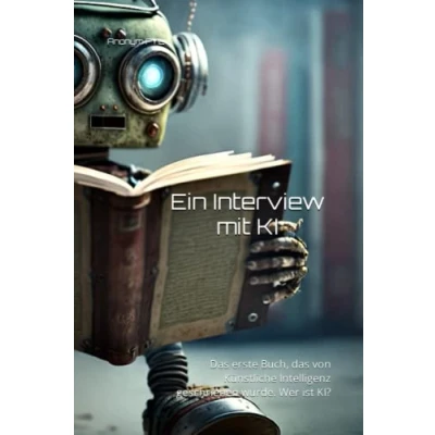 Abbildung von Ein Interview mit KI: das erste Buch, von Künstliche Intelligenz geschrieben wurde. Wer ist KI?