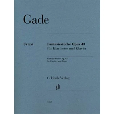 Abbildung von Fantasiestücke op. 43 für Klarinette in B und Klavier: Besetzung: Klavier (G. Henle Urtext Ausgabe)