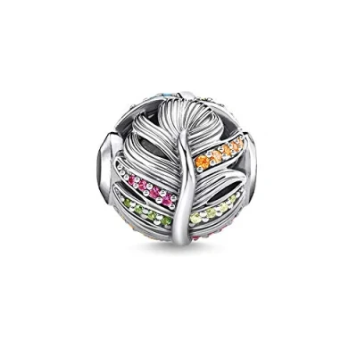 Abbildung von Thomas Sabo Bead, Sterlingsilber, geschwärzt, Glas Keramik Stein, synthetischer Korund, Zirkonia