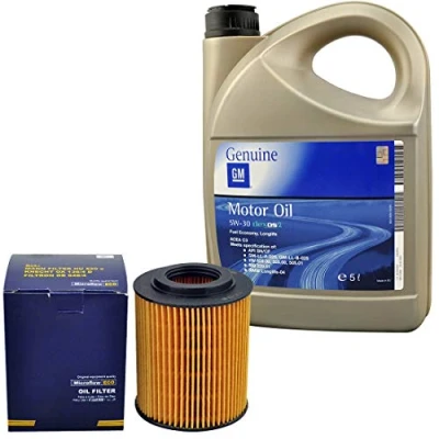 Abbildung von Inspektionspaket SCT Ölfilter 5 Liter Original GM Motoröl 5W30 Dexos 2