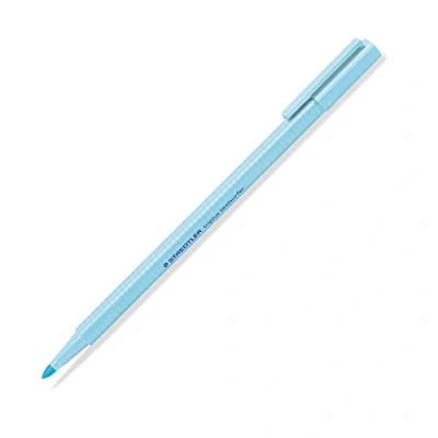Abbildung von Staedtler Textmarker triplus Highlighter, ergonomische Dreikantform, Hohe Qualität Made in Germany, Linienbreite 1 4 mm, Set mit 10 Stück, Pastell Farbe Himmelblau, 362 C 305