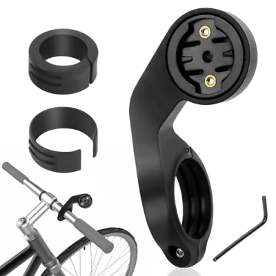 Abbildung von GPS Fahrradcomputer Halterung Fahrradhalterung für Garmin Edge 530 540 520 510 500 200 130 20 25 800 810 820 830 1000 1040 1030 Plus Out Front Lenkerhalterung Schwarz
