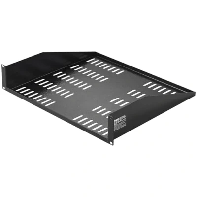 Abbildung von VEVOR 2U Fachboden Serverschrank 406mm Tiefe Netzwerkschrank Server Rack Ablage