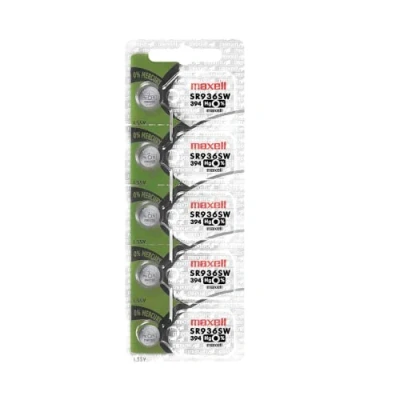 Abbildung von Maxell Uhrenbatterie Knopfzelle SR936SW 394 5 Stück Batterien
