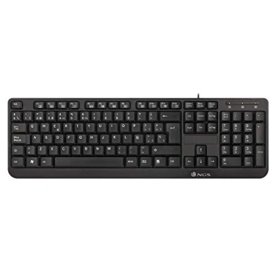 Abbildung von NGS FUNKYV3 USB Tastatur mit 12 Multimedia Tasten, 140cm Kabel und Plug&amp;Play Funktion (Spanische QWERTY)