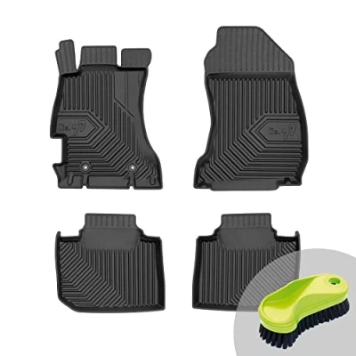 Abbildung von FROGUM No.77 Gummimatten Ganzjahresset von Auto Fußmatten Autofussmatten für Subaru Impreza IV 2011 2018, Levorg I 2014 2020, WRX STI 2015 2021, XV 2017 Langlebiges TPE Material