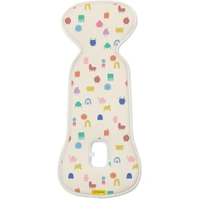 Abbildung von Aeromoov Baby Sitzauflage Air Layer Einlage Für Autositz oder Kinderwagen Gruppe 0 Antischwitz Sommerbezug Bio Baumwolle Funny Shapes