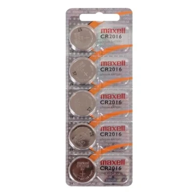 Abbildung von Maxell Lithium Knopfzelle CR2016 5er Blister