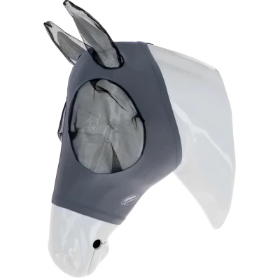 Abbildung von Weatherbeeta Fliegenmaske Stretch Bug Eye Saver mit Ohren Grau/Schwarz Vollblut