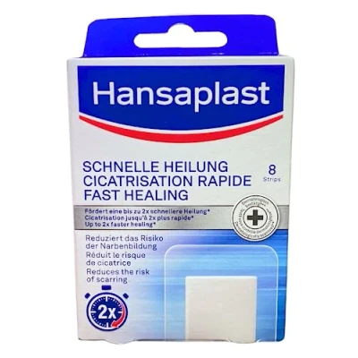 Abbildung von Beiersdorf AG Wundpflaster Hansaplast Schnelle Heilung 8 Strips B004LS4QZC, Packung