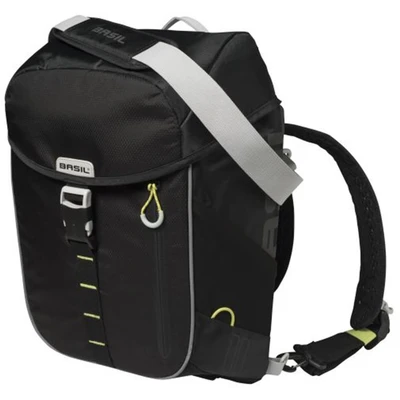 Abbildung von Basil Fahrradtasche/Fahrradrucksack Miles, Black Lime, 31 cm x 17 44 cm, Liter, 17750