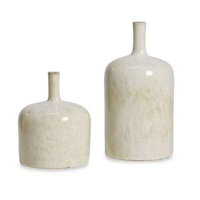 Abbildung von Mirabeau Tischvase Vase 2er Set Kurys creme