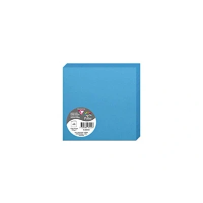 Abbildung von Clairefontaine 2822C Packung (mit 25 Doppelkarten Pollen, Gefaltet, 135 x mm) 210g, türkis