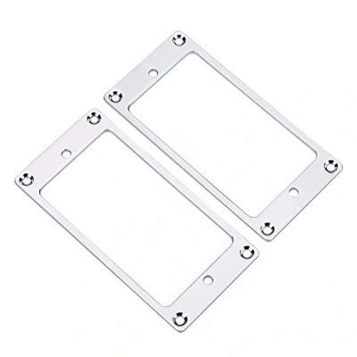 Abbildung von Demeras 2St¨¹ck Picku Montageringe,Metall Humbucker Pickup Frame Montageringe Ersatzteile Musikinstrument Zubeh?r f¨¹r E Gitarren Pickup(Silber), Spielzubeh?r