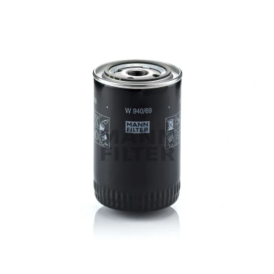 Abbildung von MANN FILTER W 940/69 Ölfilter M 22 X 1.5 mit einem Rücklaufsperrventil Anschraubfilter IVECO: DAILY 5 Pritsche/Fahrgestell, 4 Kasten/Kombi