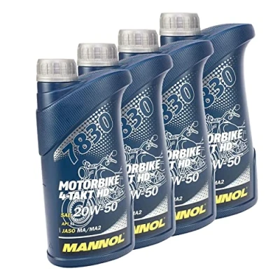 Abbildung von Motoröl Motorbike 4 Takt SAE 20W 50 MANNOL HD API SL X 1 Liter für BM W Ducati Harley Davidson Moto Guzzi