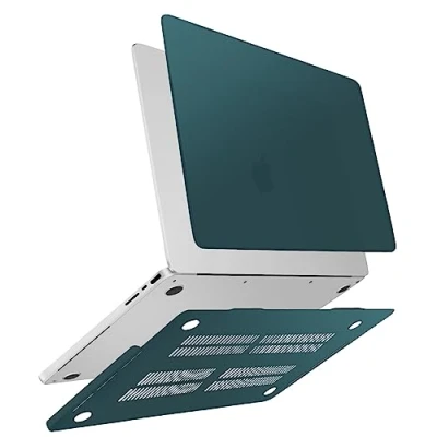 Abbildung von ZYB Hülle für MacBook Pro 16 Zoll 2024 2023 2021 M4 M3 M2 M1 Pro/Max A3186 A3403 A2991 A2780 A2485, Ultradünne Hartschale Schutzhülle Case, Deep Teal