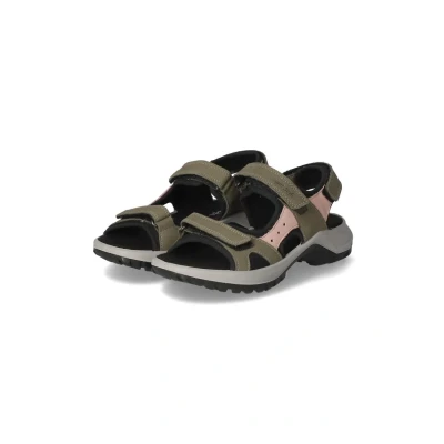 Abbildung von Beliana Damen Sandalen/Outdoorsandalen Grün Rauleder, Größe:40, Farbauswahl:grün kombi