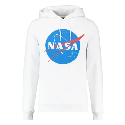 Abbildung von Mister Tee NASA Hoody Kapuzenpullover, Herren, Größe: Medium, White