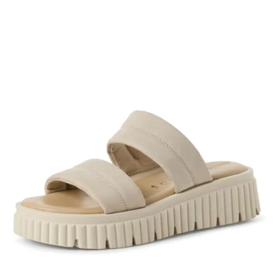 Abbildung von Tamaris Damen Klassische Ballerinas, Frauen Flats,Comfort Lining,TOUCHit Fußbett,Slip ons,klassisch elegant,Ballerinen,Ivory,39 EU