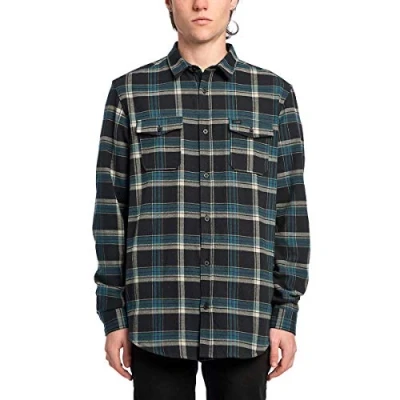 Abbildung von Globe Herren Flanigan Ls Shirt Hemd, Haselnuss, M