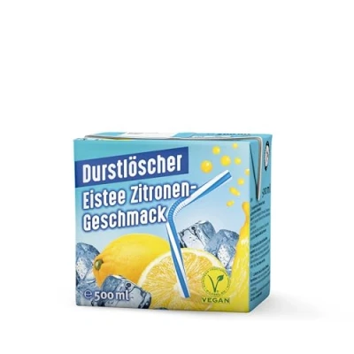 Abbildung von Durstlöscher Eistee Zitrone Fruchtsaftgetränk 500ml 48er Pack