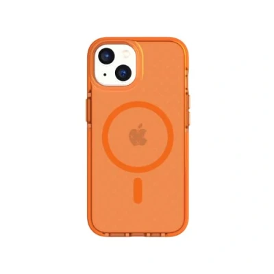 Abbildung von tech21 iPhone 14 Evo Check Kompatibel mit MagSafe® Stoßdämpfende &amp; Schlanke Schutzhülle 4,8 m FlexShock Multi Drop Schutz Extra Tasten
