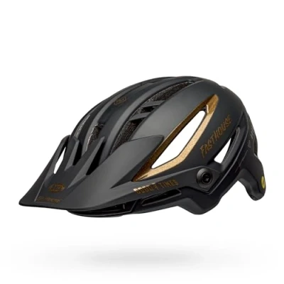 Abbildung von Bell Bike Unisex Erwachsene SIXER Fahrradhelme, Mt/Gls Black/Gold Fasthouse, S