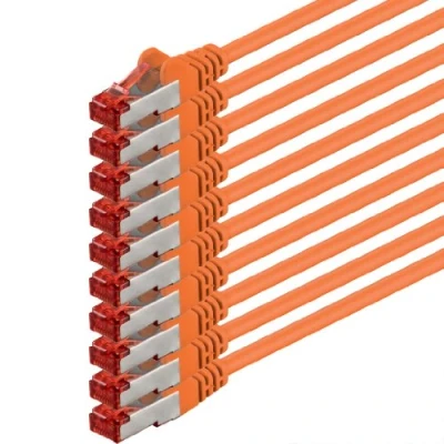 Abbildung von 1aTTack.de 10x 5m Cat 6 Netzwerk Kabel Patch Cat6 RJ45 SFTP orange