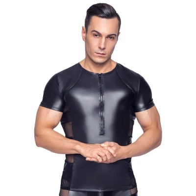 Abbildung von Shirt im Mattlook mit Netz Einsätzen