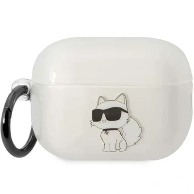 Abbildung von Karl Lagerfeld KLAP2HNCHTCT Hülle für AirPods Pro 2 transparent Ikonik Choupette