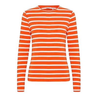 Abbildung von b.young Bypamila Langarmshirt, Damen, Größe: Medium, Orangeade mix