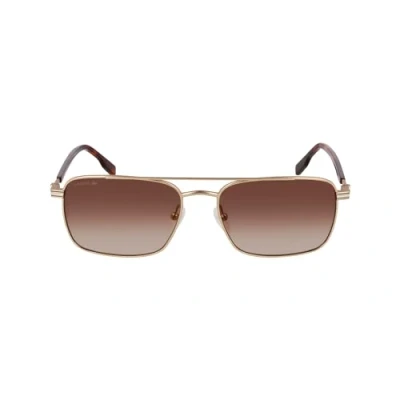 Abbildung von Lacoste L264S Sonnenbrille, Herren, Größe: One Size, Gold
