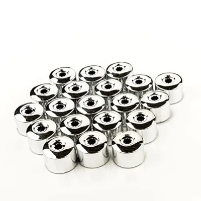 Abbildung von LST 20x Rachrauben 17 mm chromfarben Kappen Set Abdeckkappen Sechskant